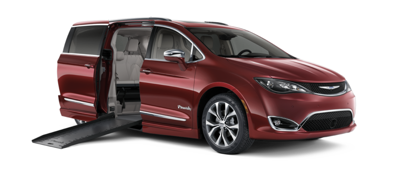 2021 Velvet Red BraunAbility Chrysler Pacifica Touring L Sport with XT Conversion