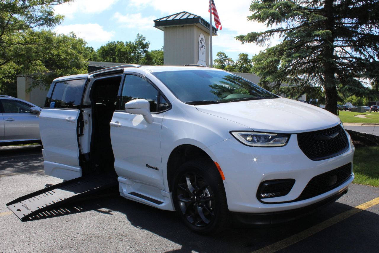 2021 White BraunAbility Chrysler Pacifica Touring L Sport with Power Foldout XT Conversion