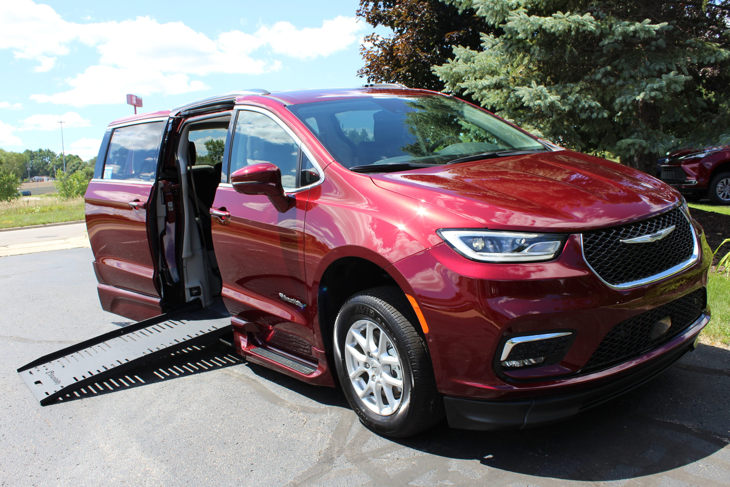 2021 Velvet Red BraunAbility Chrysler Pacifica Touring L with XT Conversion