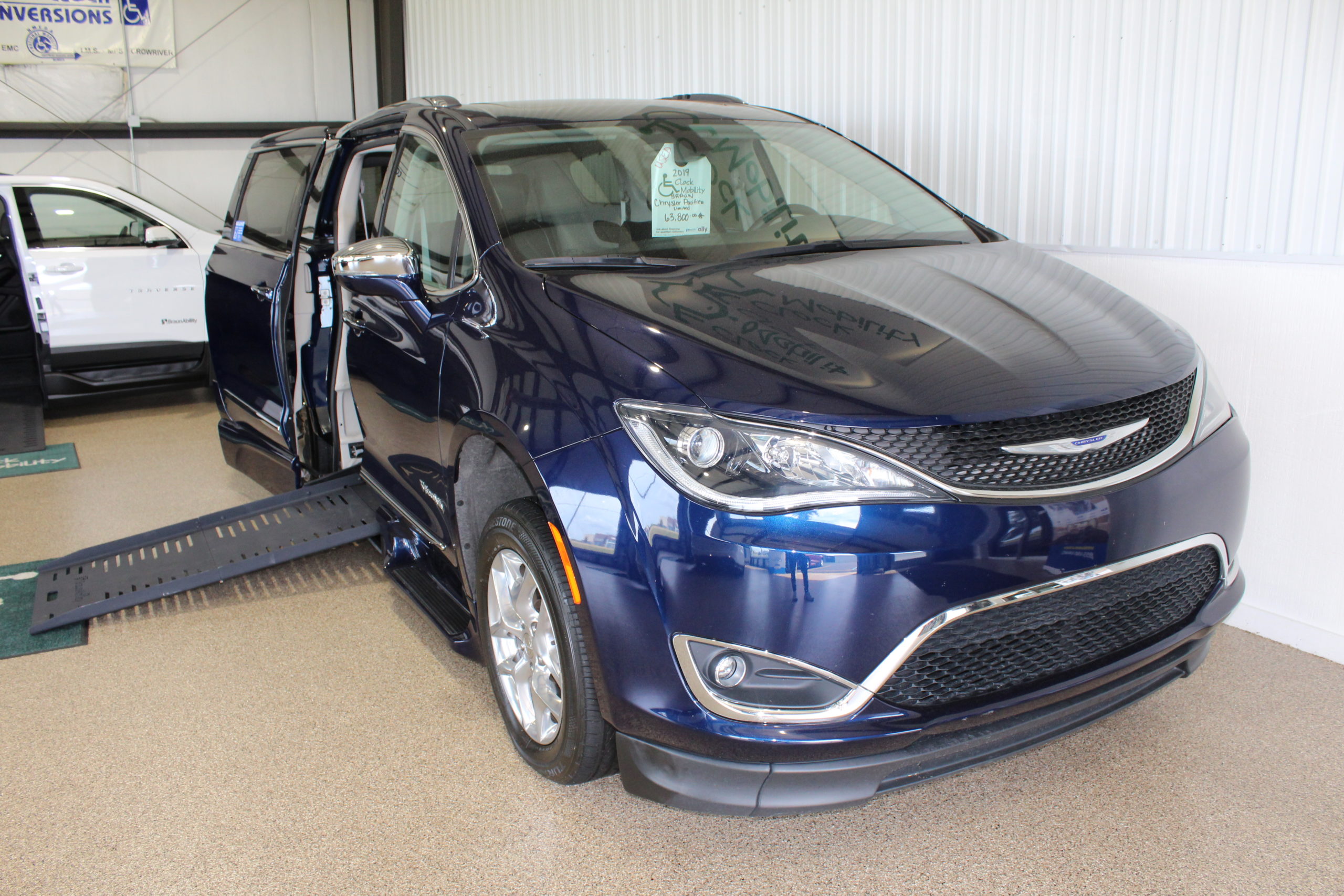 2019 Jazz Blue Chrysler Pacifica Limited with BraunAbility XT Conversion