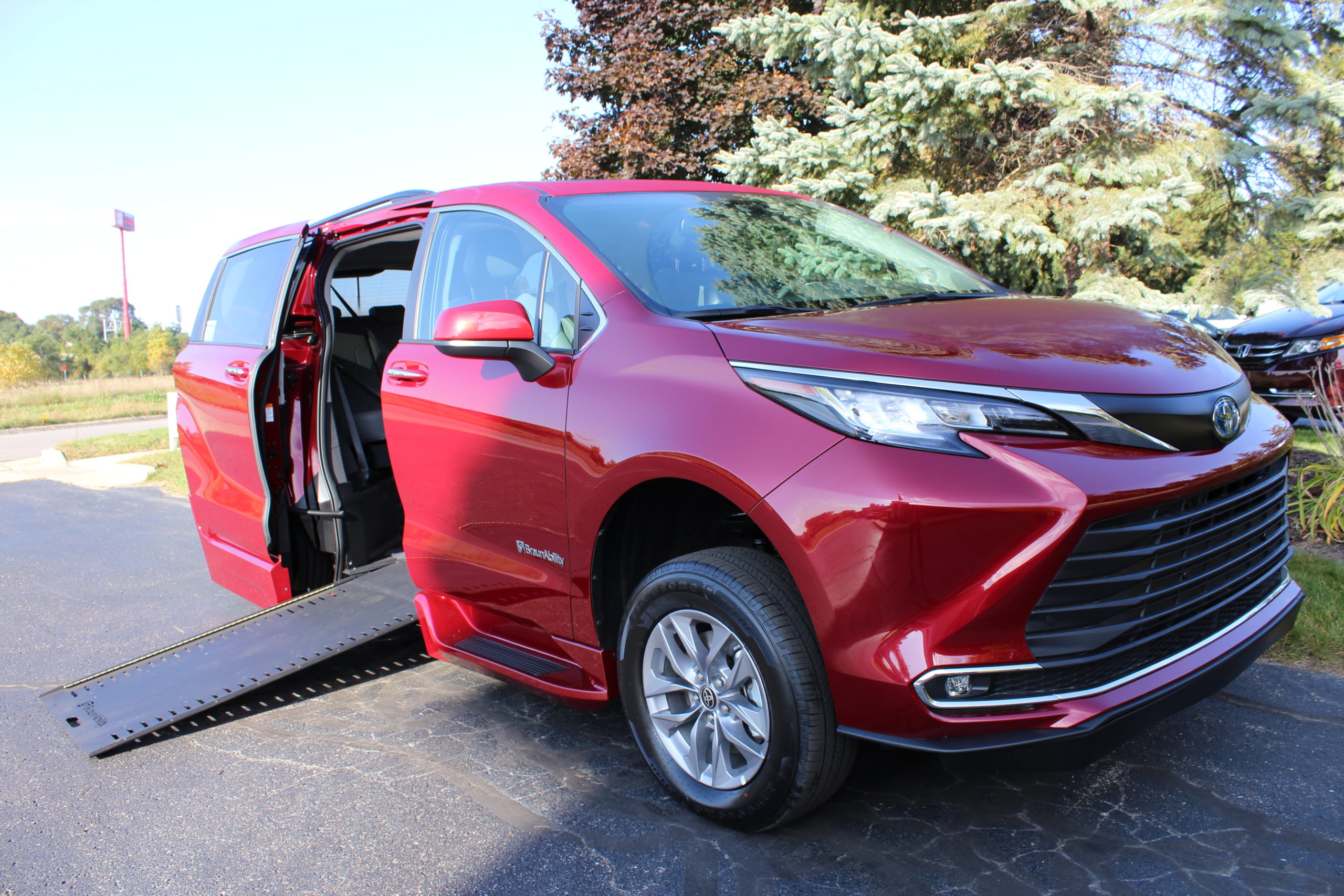 2022 Ruby Flare Toyota Sienna XLE Plus with BraunAbility XI Conversion