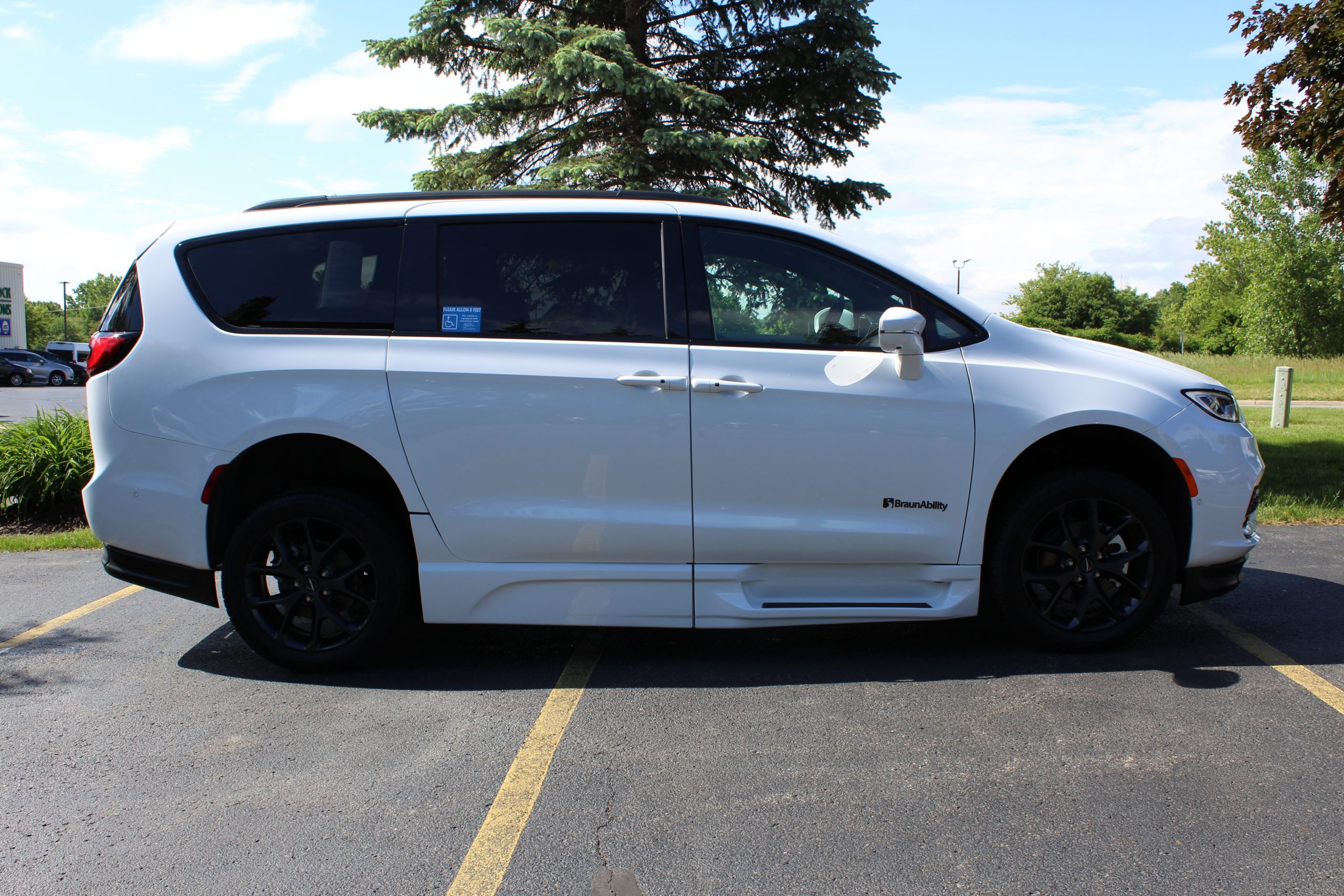 2021 White Chrysler Pacifica Touring L Sport with BraunAbility Power Foldout XT Conversion