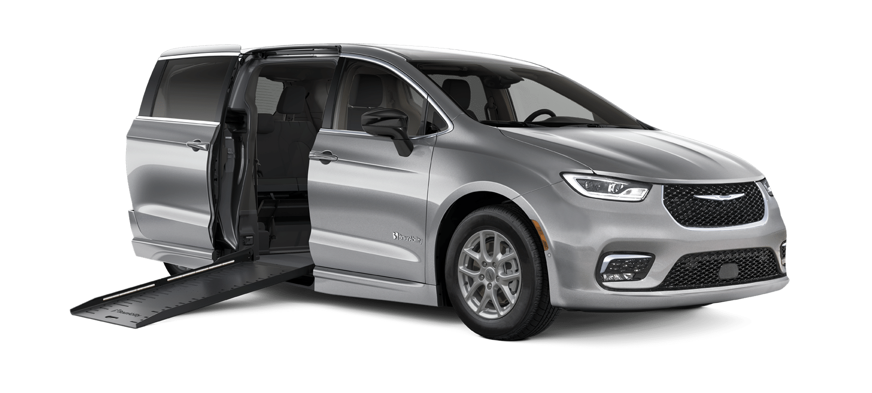 2024 Silver Mist Chrysler Pacifica Touring with BraunAbility EVII Conversion