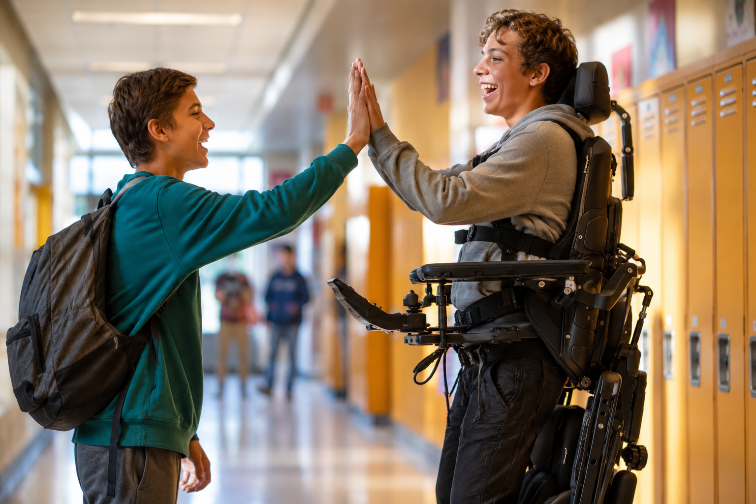 How Power Standing Feature in the Permobil F5 Helps Students in the Classroom