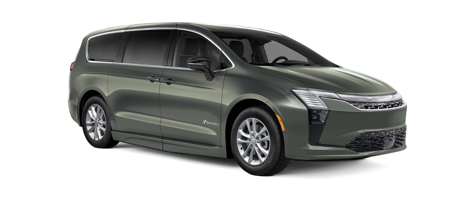 2027 Olive Green Pearl Chrysler Pacifica Select with BraunAbility XT Conversion with Rubber