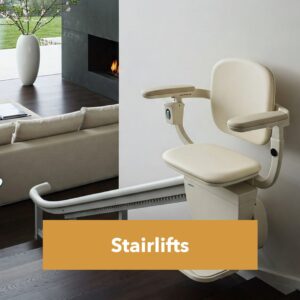 Bruno stairlift on a home staircase